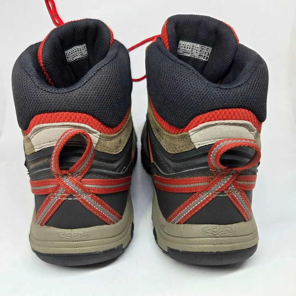 KEEN Ridge Flex Mid Waterproof Hiking Boots Dark Olive  Mens Size 14 Wide